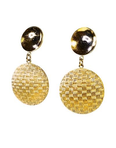 Aretes Chié 1 con baño en oro 24K