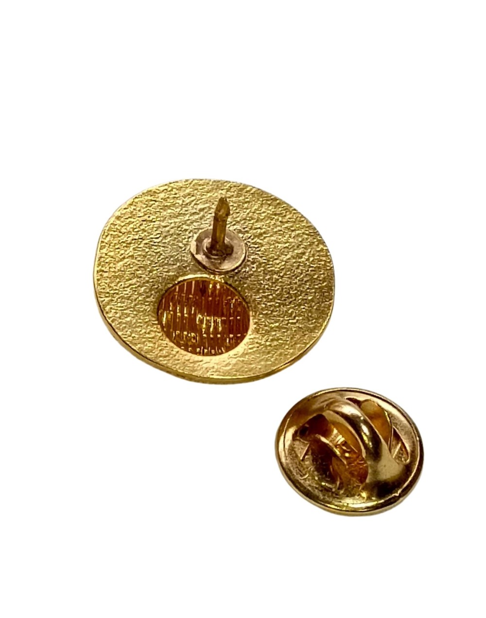 Pin media esfera Chié 1 con baño en oro 24K | Ilú