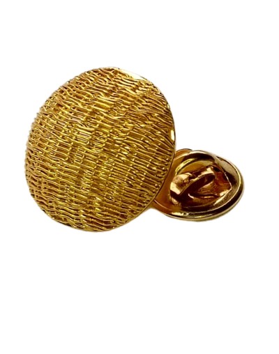 Pin media esfera Chié 1 con baño en oro 24K | Ilú