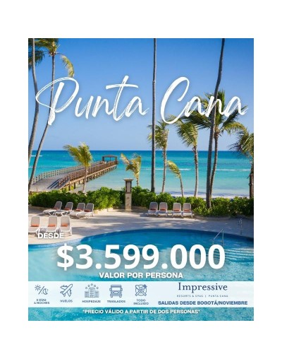 PUNTACANA TODO INCLUIDO NOVIEMBRE