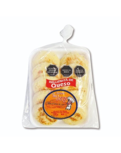 Arepas de Queso para Negocio por 10 Unds | Arepas San Jorge