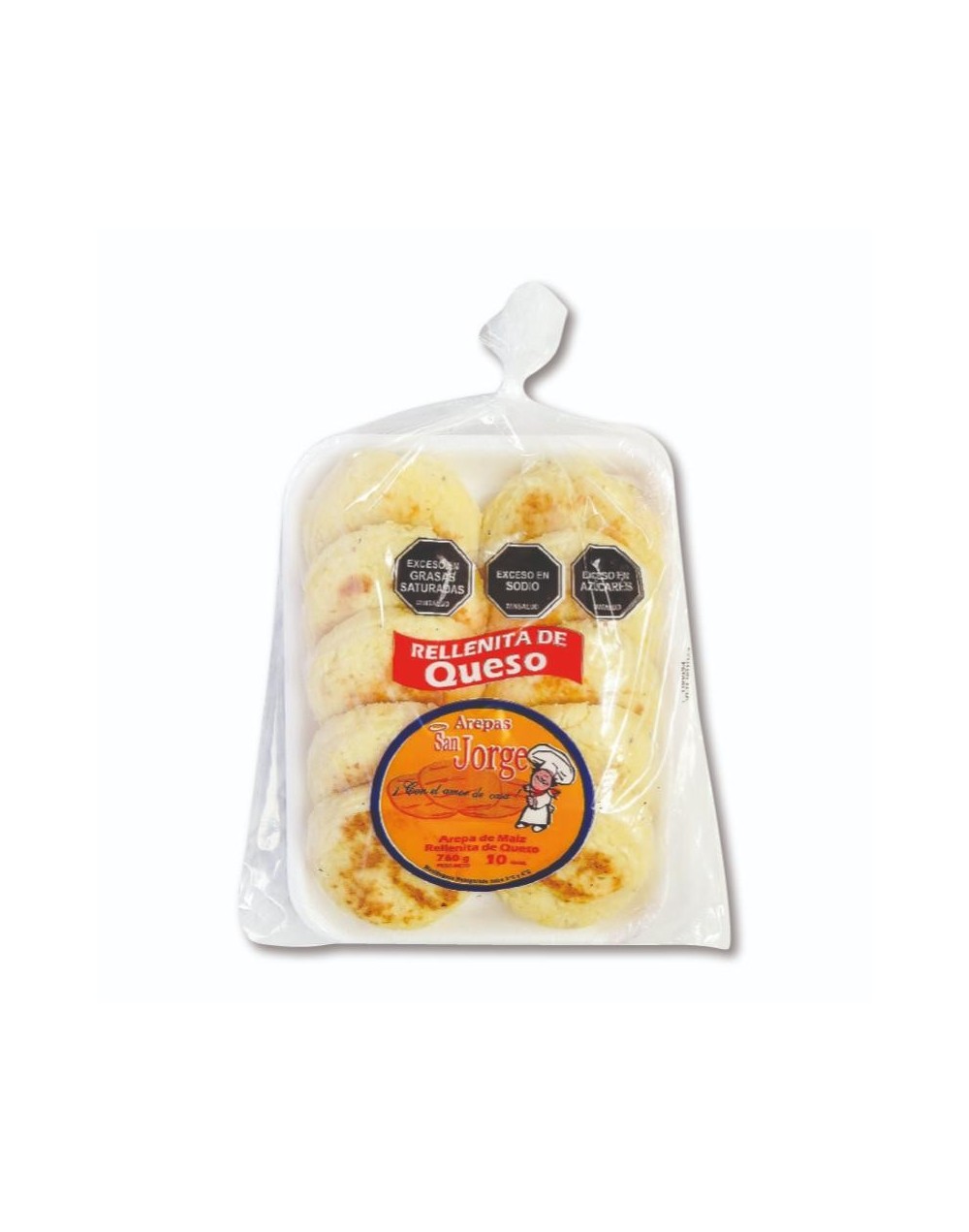 Arepas de Queso para Negocio por 10 Unds | Arepas San Jorge