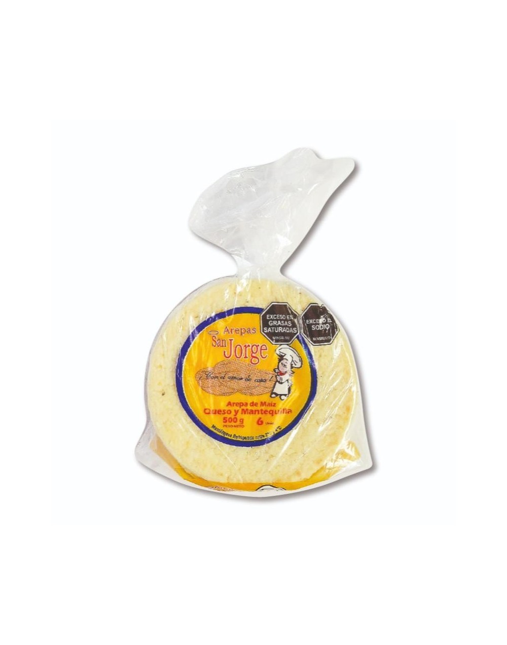 Arepa con Queso y Mantequilla 100% Maiz | Arepas San Jorge