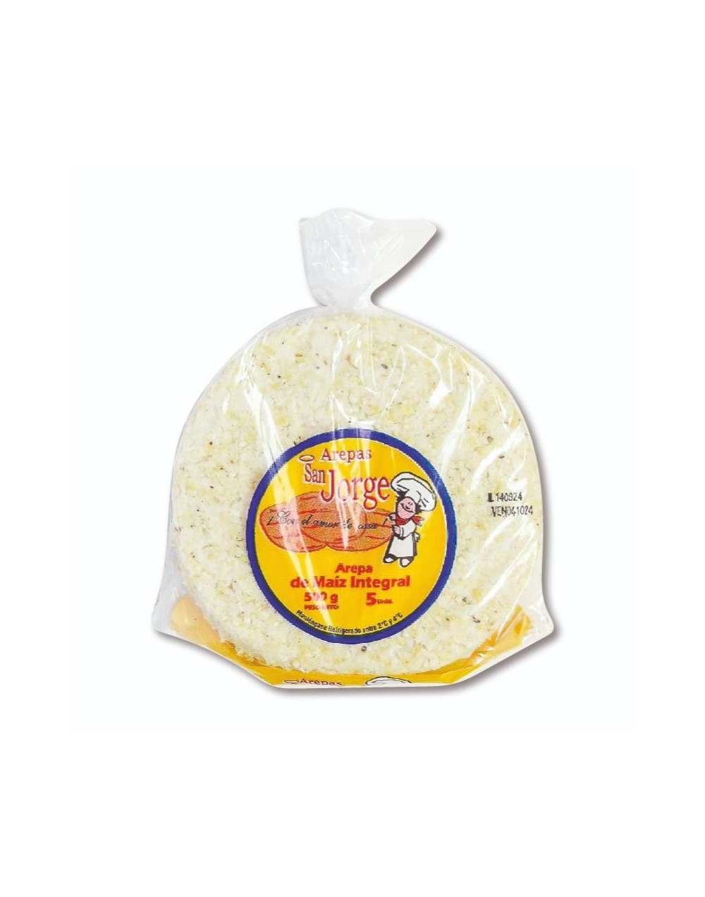 Arepa de Maiz Integral 100% Artesanal | Arepas San Jorge