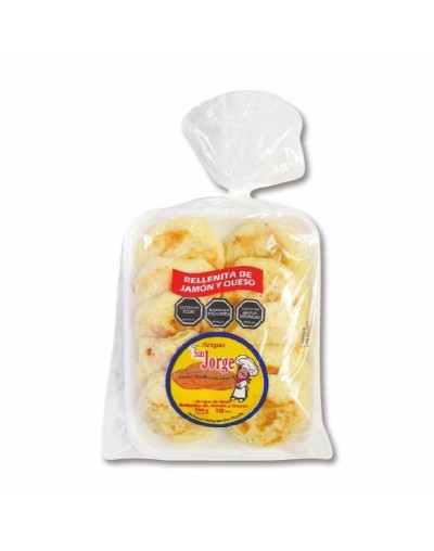 Arepa con Jamón y Queso Tamaño Personal | Arepas San Jorge