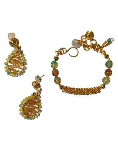 Set de Pulsera y Aretes