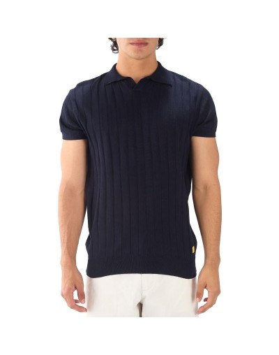MHC812 Camiseta Polo Canales Color Azul Oscuro Talla S M L XL