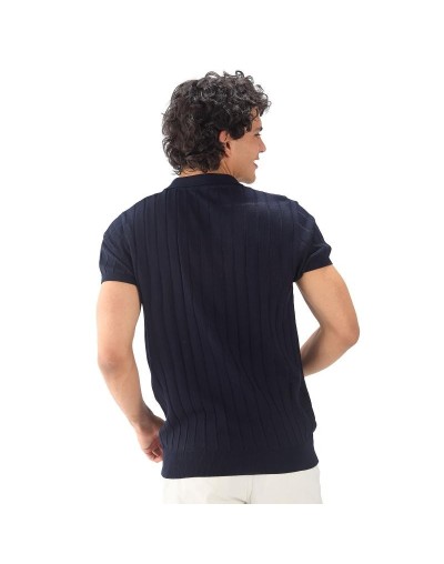 MHC812 Camiseta Polo Canales Color Azul Oscuro Talla S M L XL
