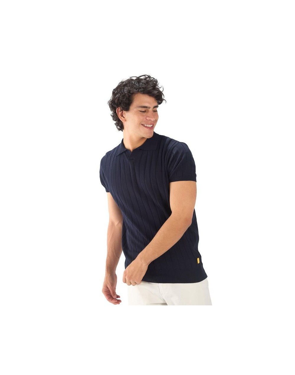 MHC812 Camiseta Polo Canales Color Azul Oscuro Talla S M L XL