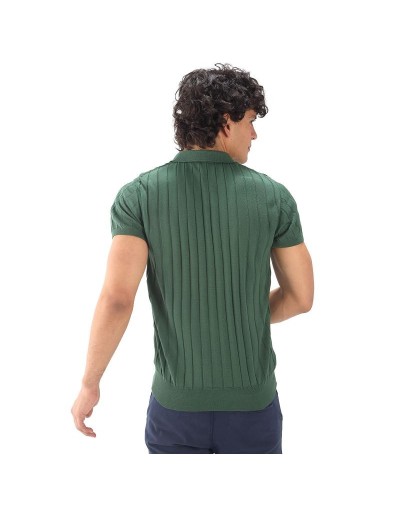 MHC812 Camiseta Polo Canales Color Verde Oliva Talla S M L XL