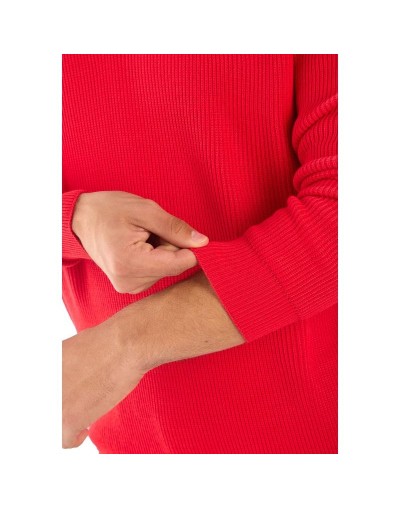 BHA831 Sueter Cuello Alto Punto Ingles Color Rojo Talla S M L XL