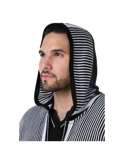 OMA873U01 Ruana Taylor Color Negro Marfil Talla Unica