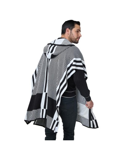 OMA873U01 Ruana Taylor Color Negro Marfil Talla Unica