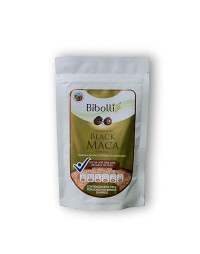 MACA NEGRA EN POLVO GELATINIZADA 100% PURA