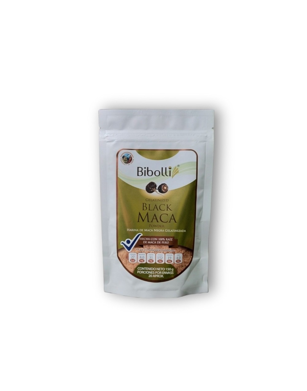MACA NEGRA EN POLVO GELATINIZADA 100% PURA