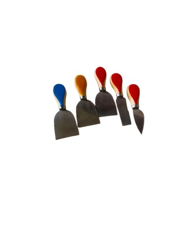 Cuchillos para quesos pintados resina