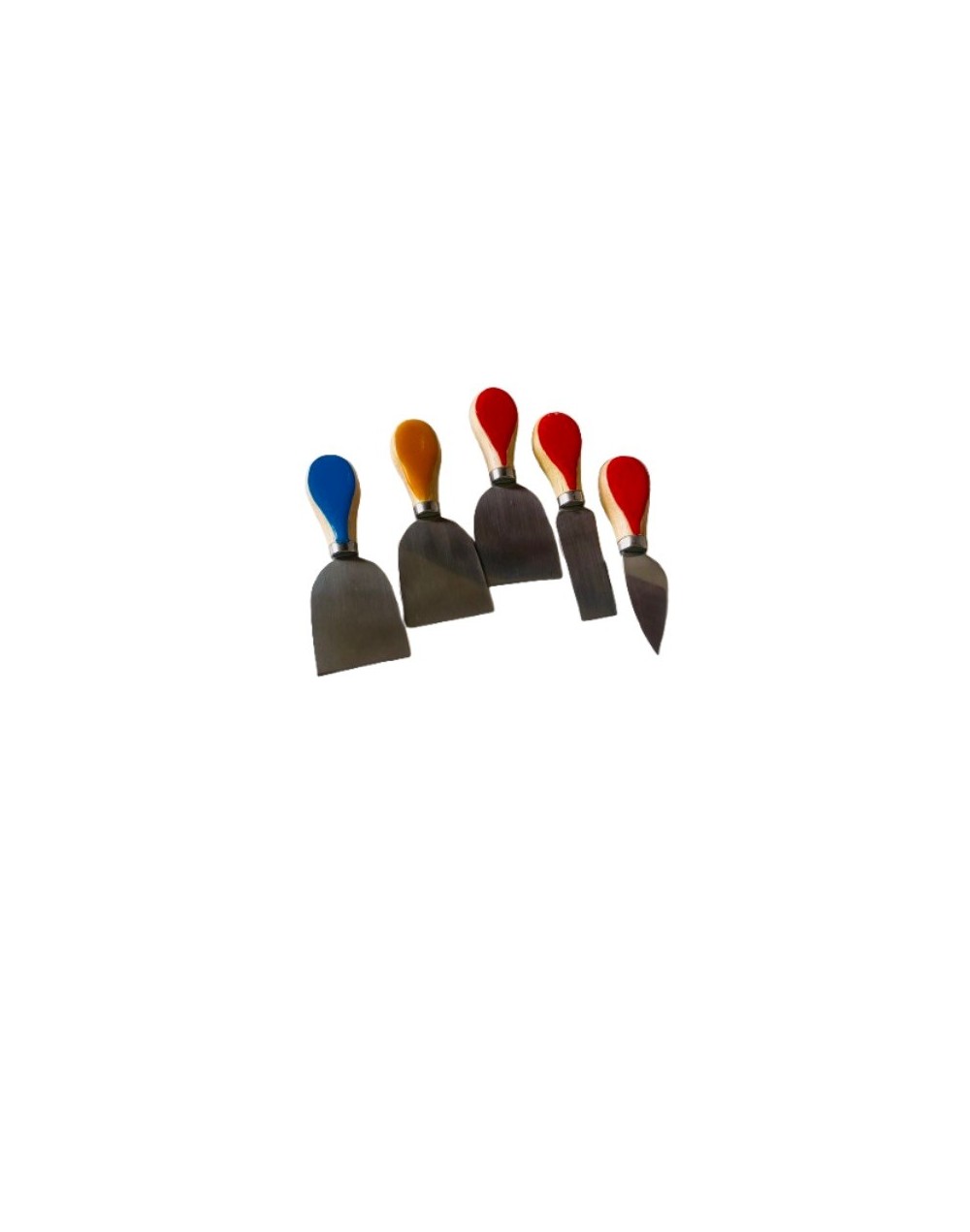 Cuchillos para quesos pintados resina