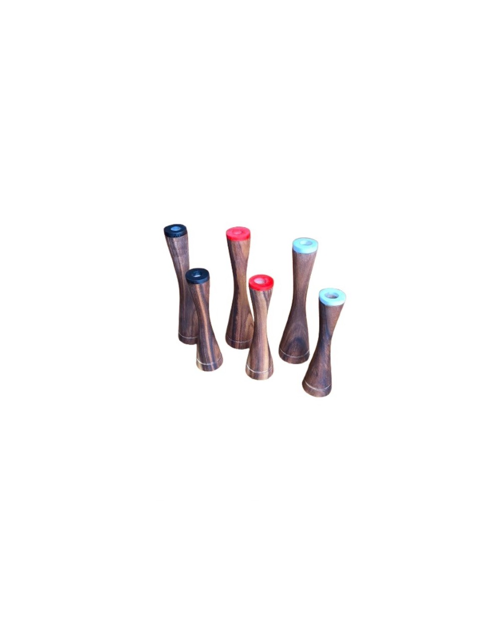 candelabros en madera