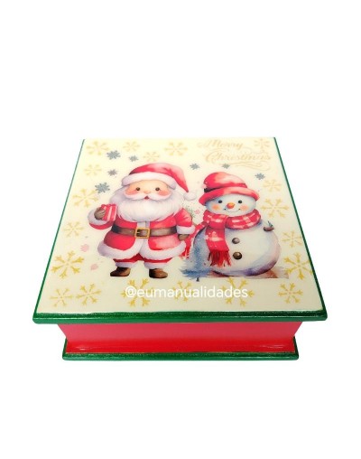 Servilletero Santa y Nieve