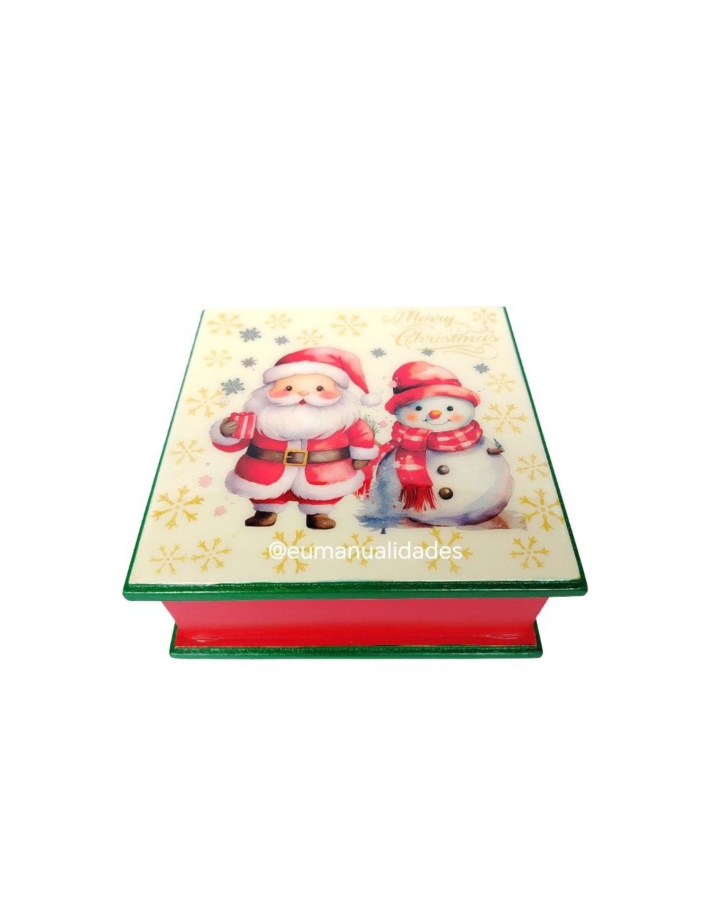 Servilletero Santa y Nieve
