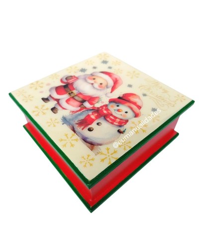 Servilletero Santa y Nieve