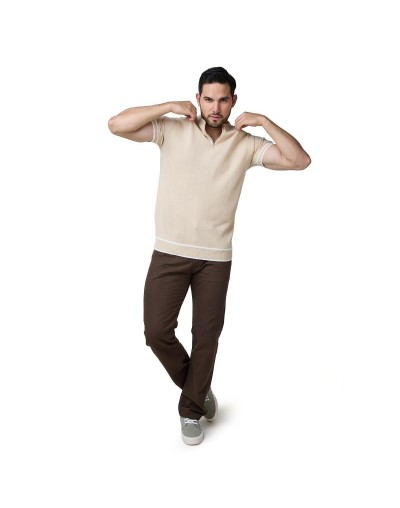 MHA890 T-Shirt Peter Color Beige Talla S M L XL