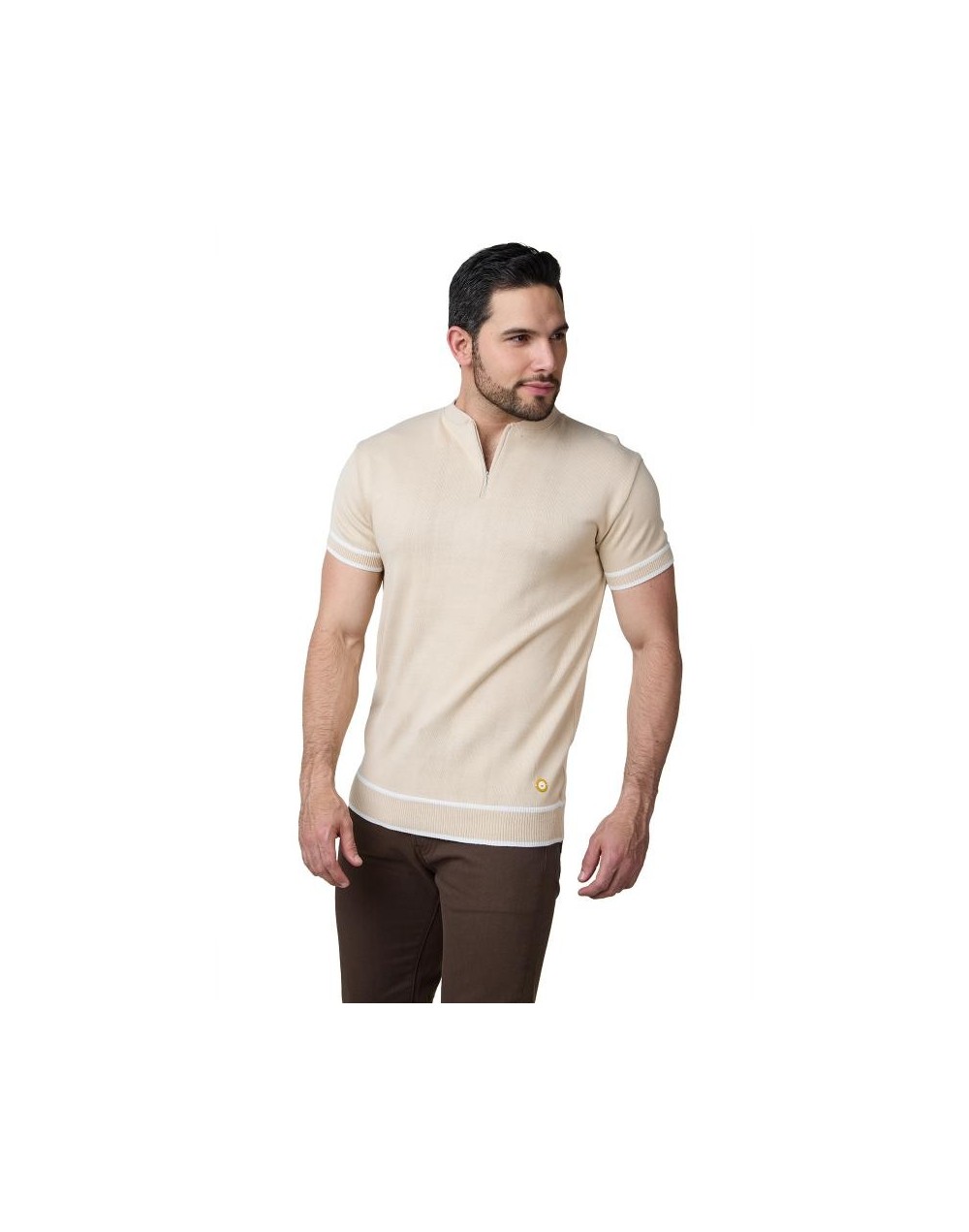 MHA890 T-Shirt Peter Color Beige Talla S M L XL