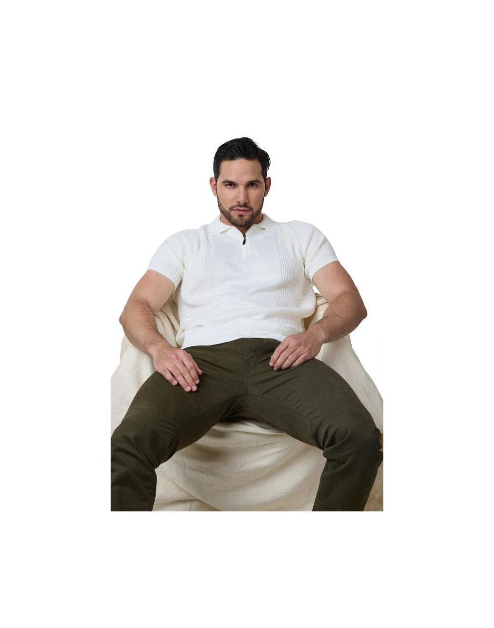 MHA855 Camiseta Timothee Color Marfil Talla S M L XL