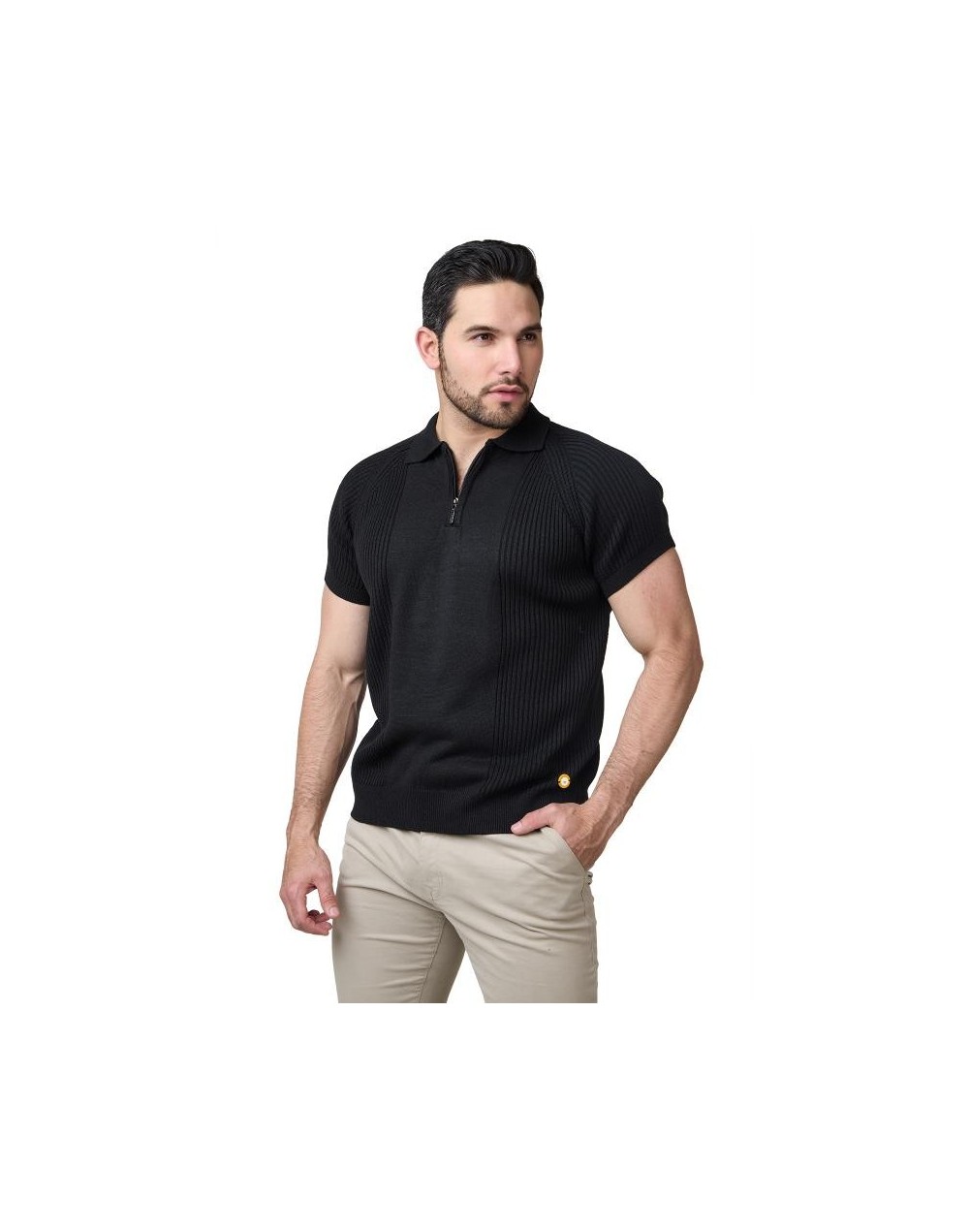 MHA855 Camiseta Timothee Color Negro Talla S M L XL
