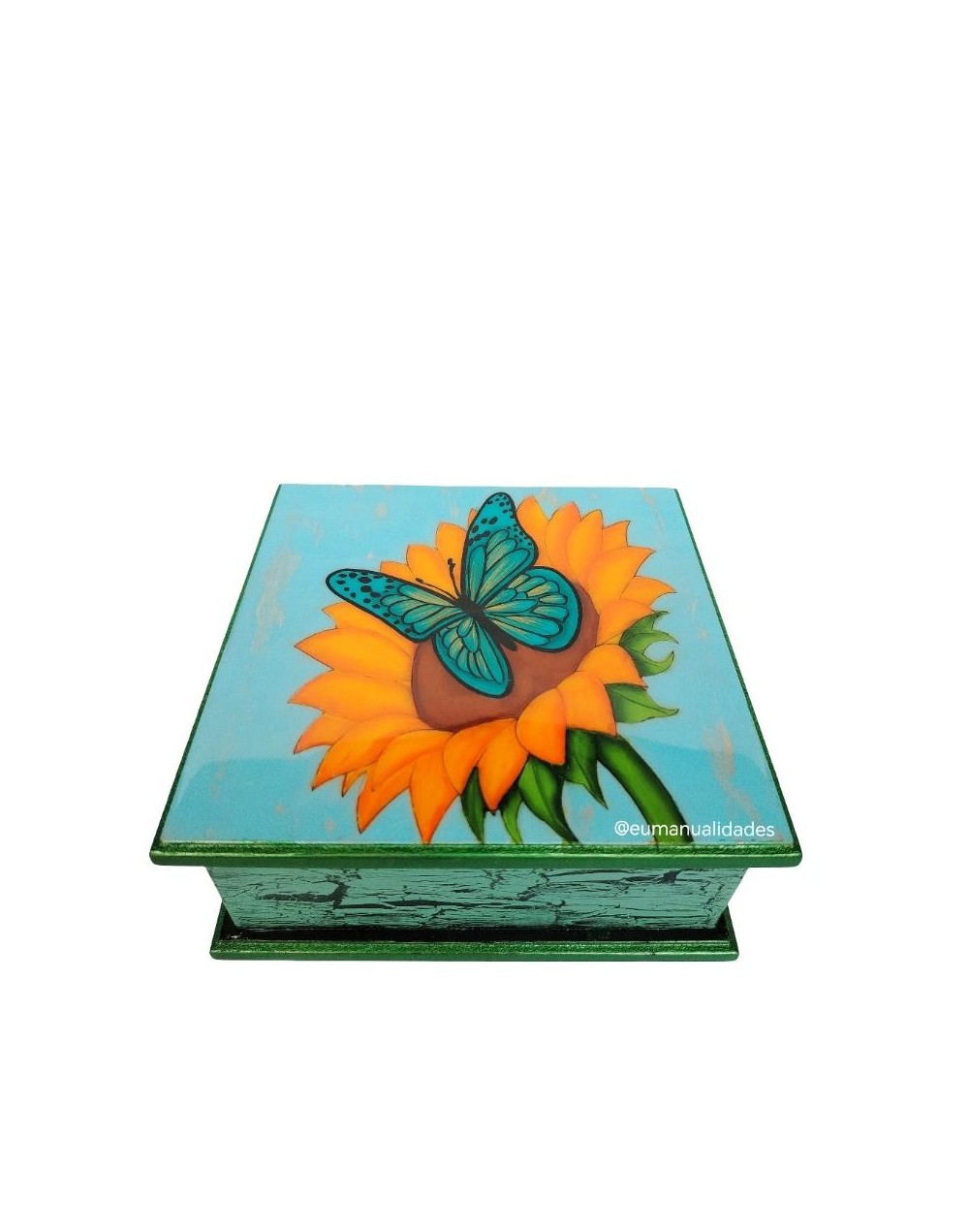 Servilletero mariposa girasol