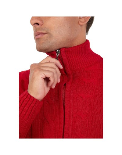 DHA786 Chaqueta Trenzada Color Rojo Talla S M L XL