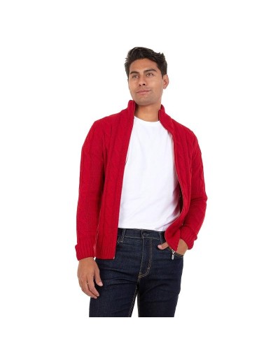 DHA786 Chaqueta Trenzada Color Rojo Talla S M L XL