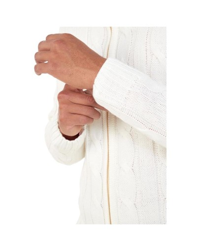 DHA786 Chaqueta Trenzada Color Marfil Talla S M L XL