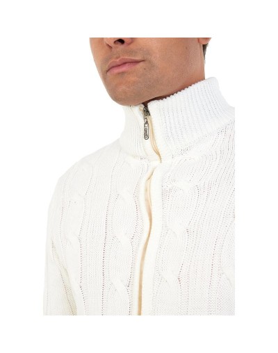 DHA786 Chaqueta Trenzada Color Marfil Talla S M L XL