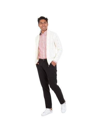 DHA786 Chaqueta Trenzada Color Marfil Talla S M L XL