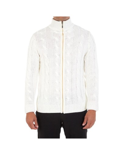 DHA786 Chaqueta Trenzada Color Marfil Talla S M L XL