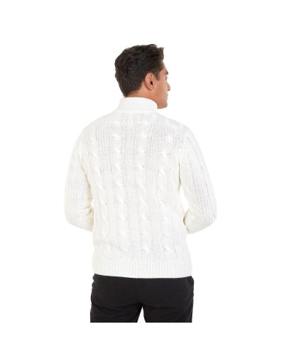 DHA786 Chaqueta Trenzada Color Marfil Talla S M L XL
