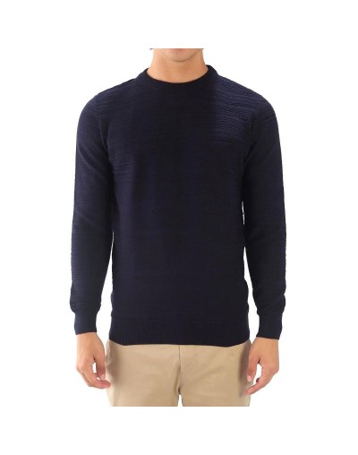 OHC816 Saco Lineas Desiguales Color Azul Oscuro Talla S M L XL