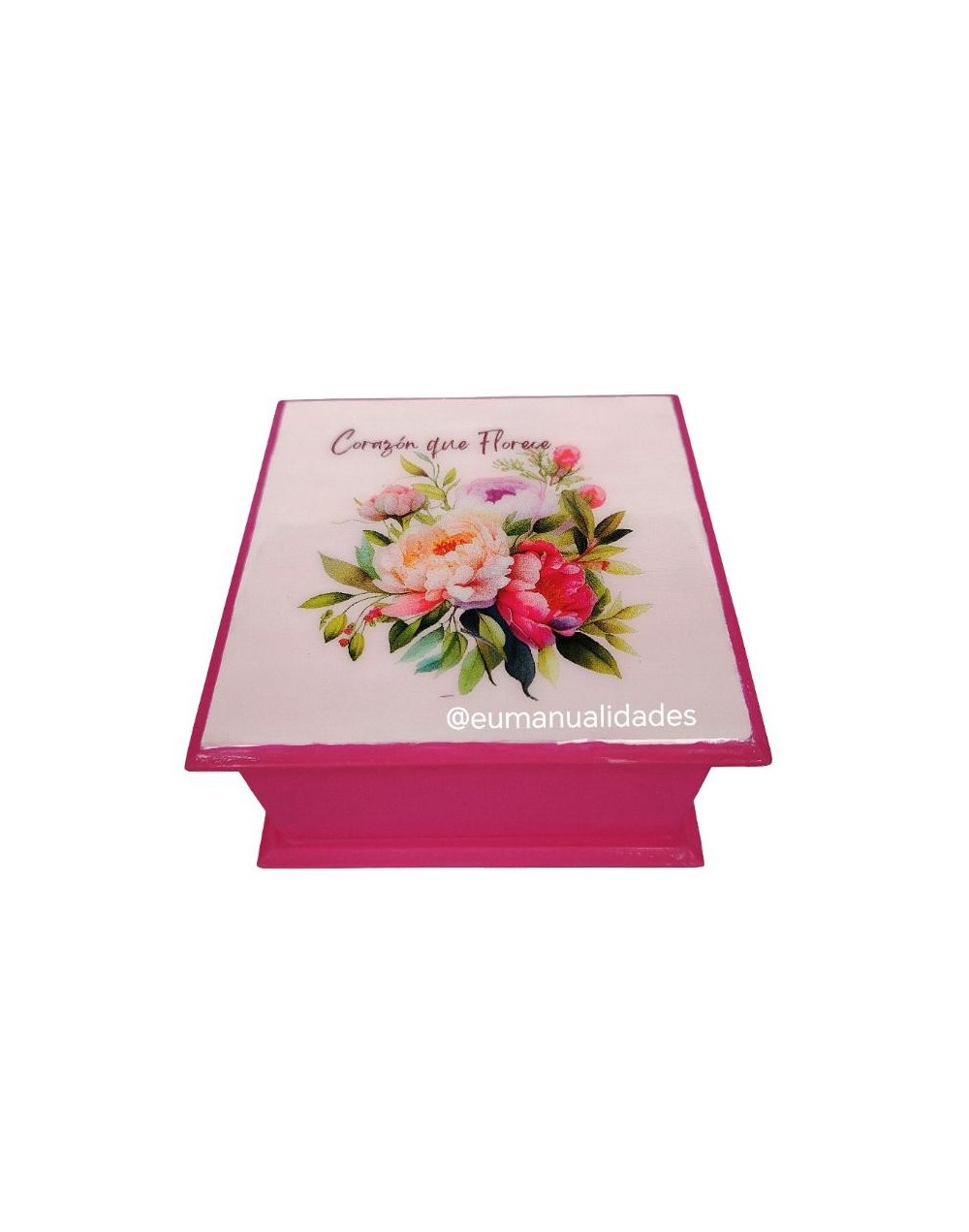 Caja corazón que florece