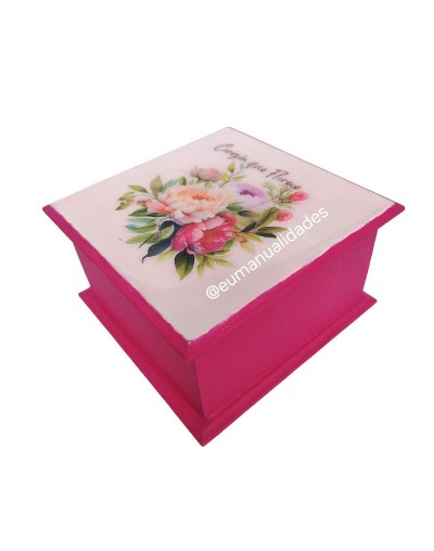 Caja corazón que florece