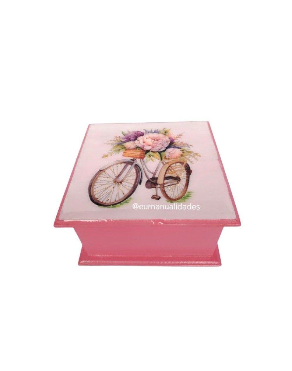 Caja bicicleta rosa