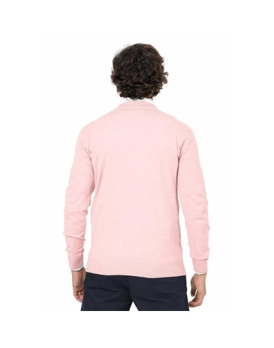 SHC006 Buzo Cuello V Color Palo de Rosa Talla S M L XL