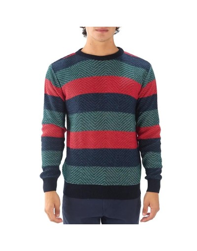 MHC810 Saco Matizado 3 Colores Zigzag Multicolor Talla S M L XL