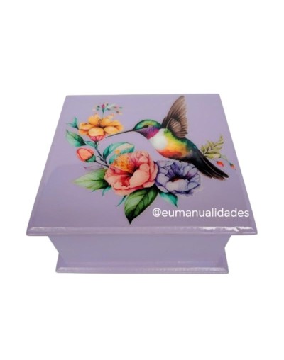 Caja colibri lila