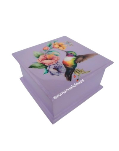 Caja colibri lila