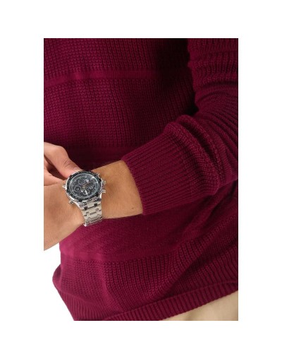 BHA832 Sueter Cuello Alto Labrado Color Vinotinto Talla S M L XL