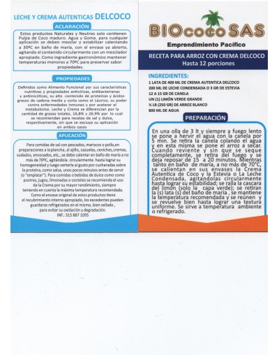 CREMA AUTÉNTICA DE COCO