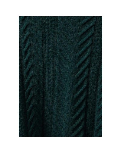 LHC755 Saco Trenzas y Arnes Cuello Redondo Color Verde Botella Talla S M L XL