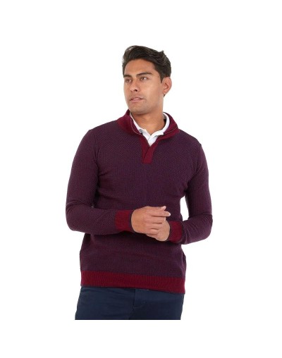 OHC752 Camisero Matizado Color Vinotinto Azul Oscuro Talla S M L XL