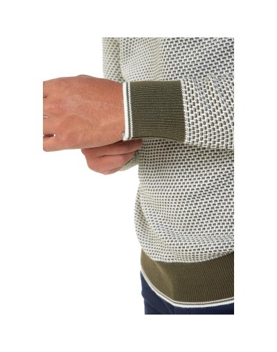 OHC752 Camisero Matizado Color Verde Marfil Talla S M L XL